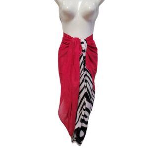 Womens Sarong Cotton Wrap Handpainted Batik Wrapskirt Beach Pareo Beachwear -NEW